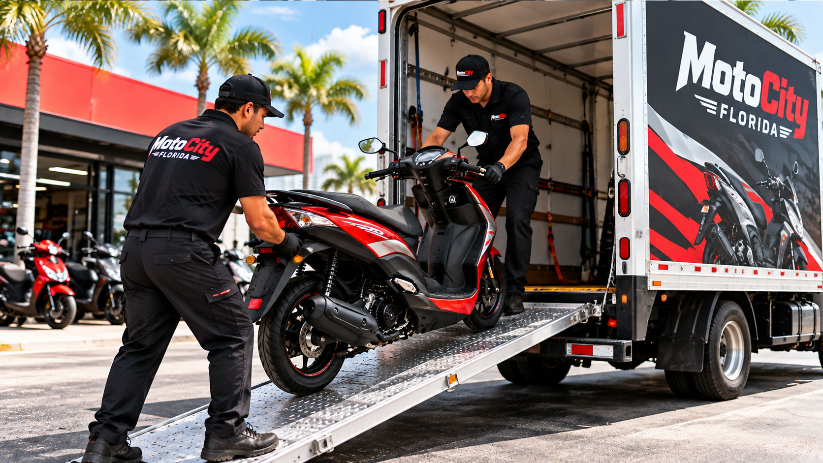 Scooter pickup and delivery service